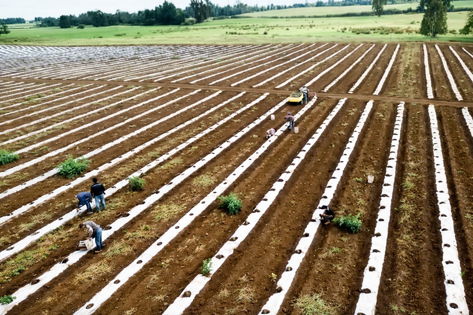 Farmers planting