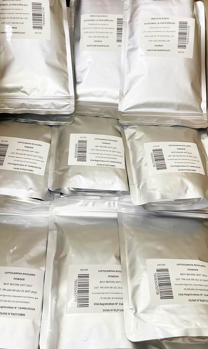 LEPTI raw material in industrial bags