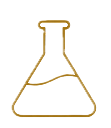 Science-led innovation icon representing botanical research and analytical characterization